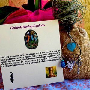 Ostara spring Equinox celebration Fairy necklace